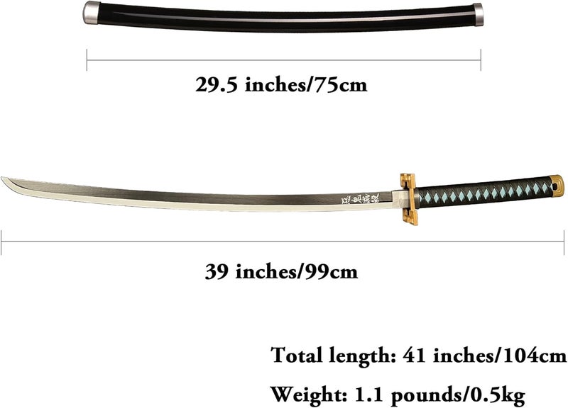 SV Anime Demon Slayer Sword Katana 41 Inch Decorative Collectible Gift Cosplay Sword，Various Styles Available - Image 2